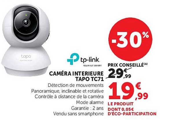 CAMÉRA INTÉRIEURE TAPO TC71