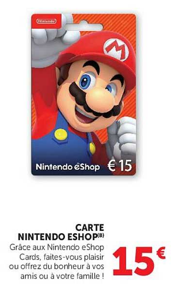 CARTE NINTENDO eSHOP(B)