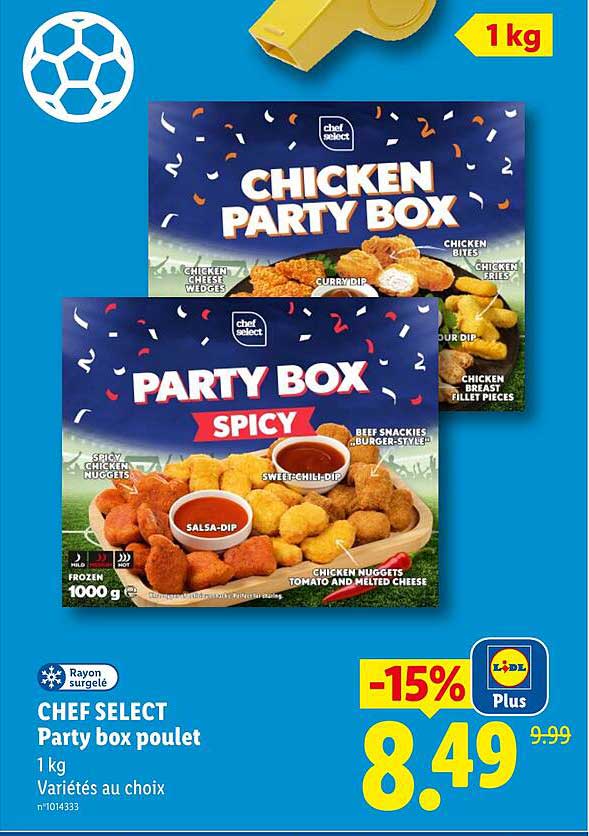 CHEF SELECT Party box poulet
