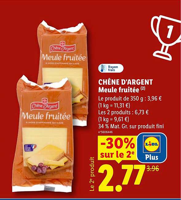 CHÊNE D'ARGENT Meule fruitée