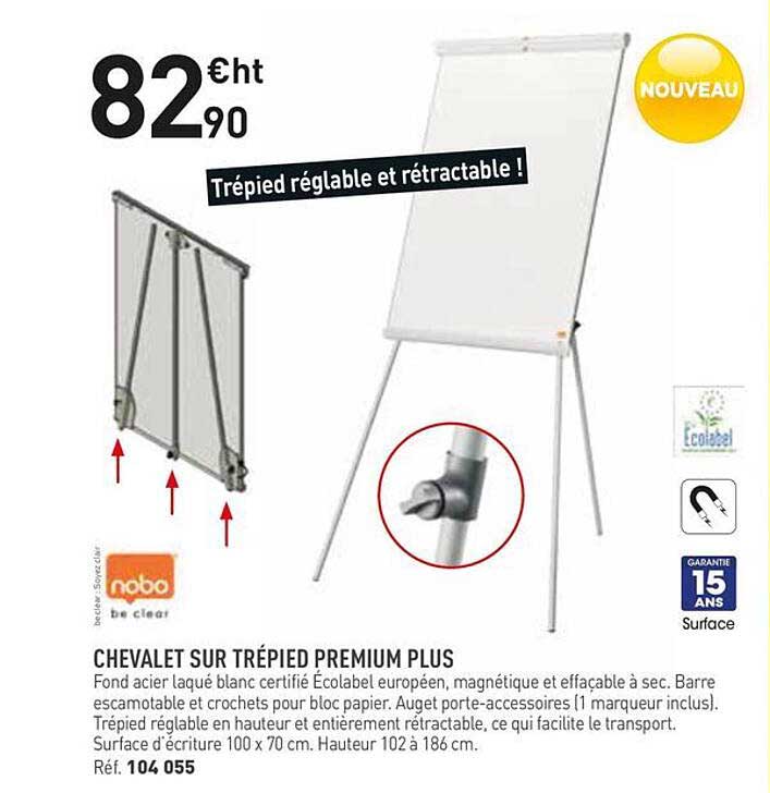 CHEVALET SUR TRÉPIED PREMIUM PLUS