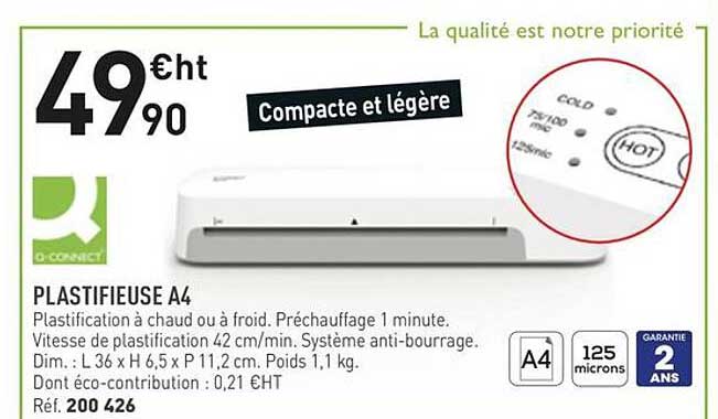 Compacte et légère