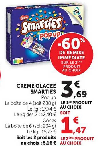CREME GLACEE SMARTIES Pop up