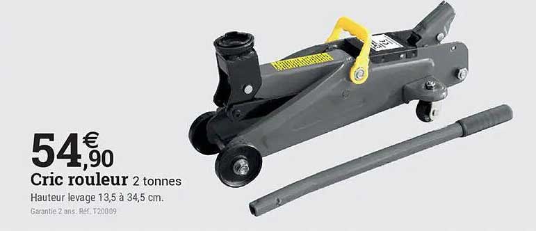Cric rouleur 2 tonnes