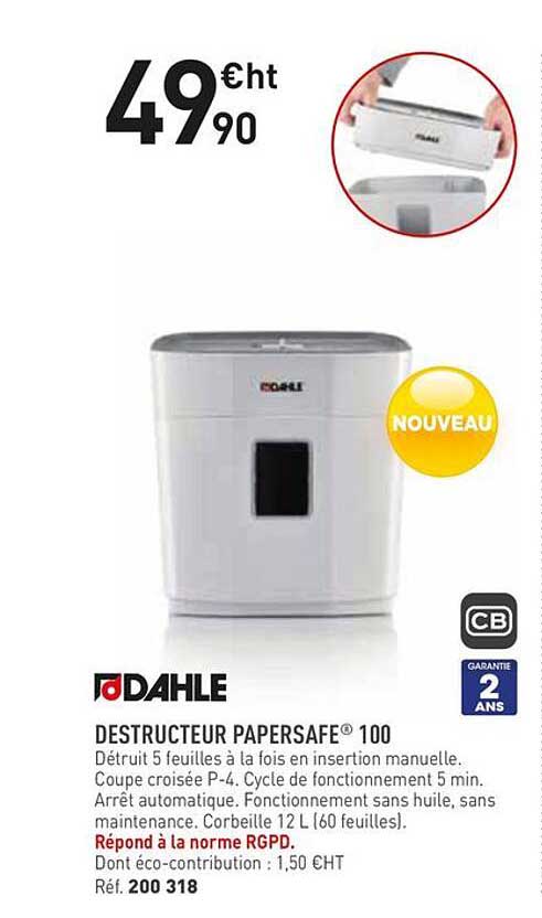 DESTRUCTEUR PAPERSAFE® 100