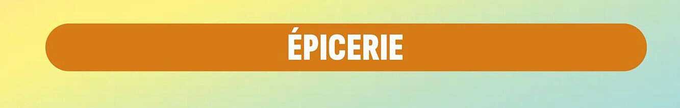 ÉPICERIE