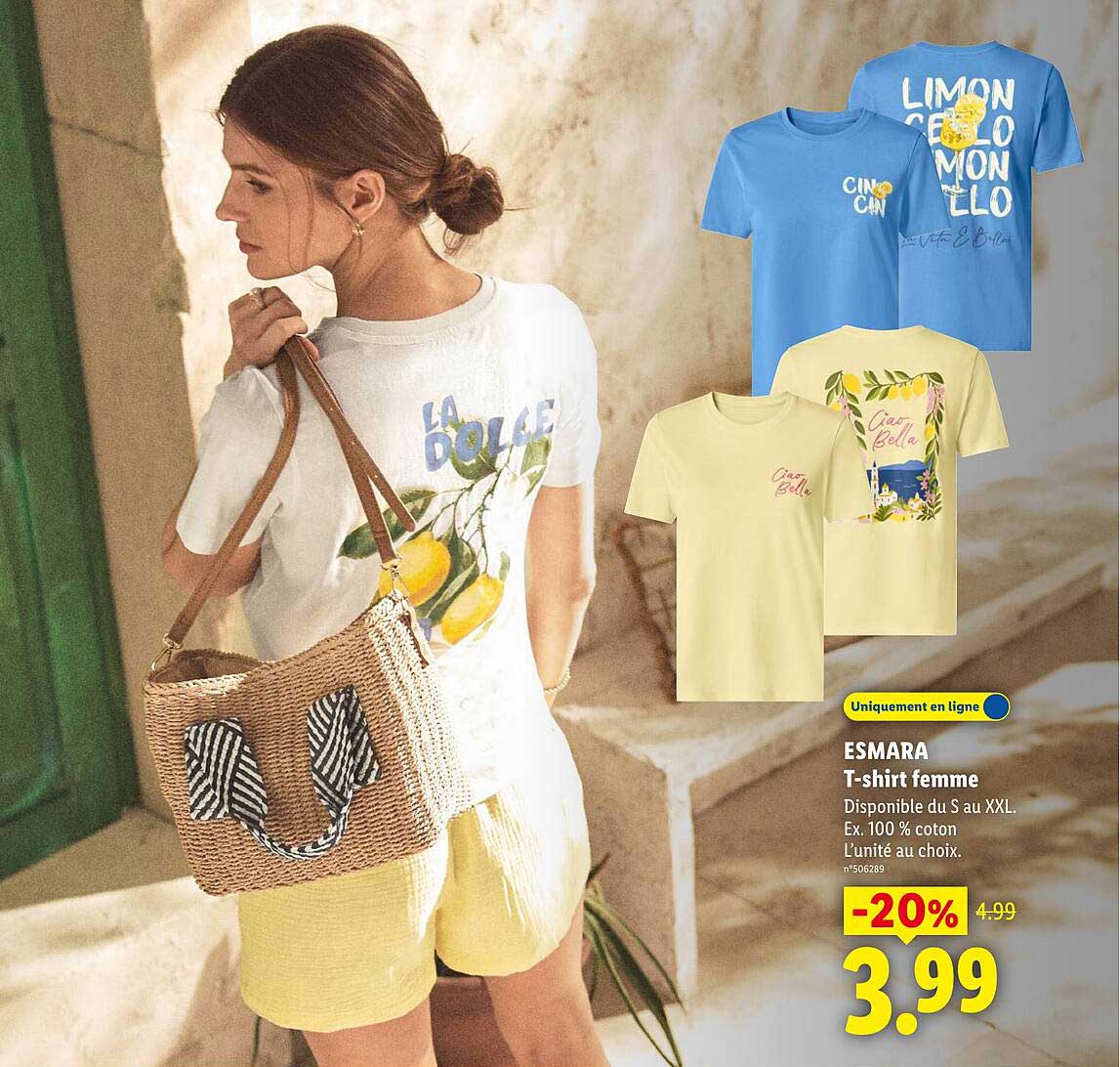 ESMARA T-shirt femme