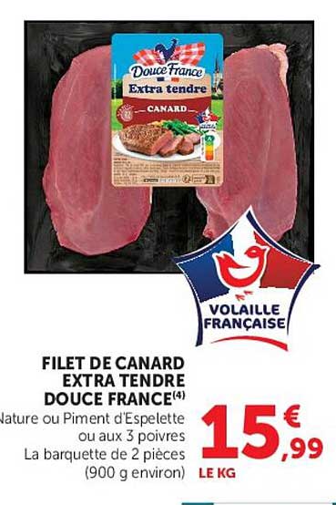 FILET DE CANARD EXTRA TENDRE DOUCE FRANCE*