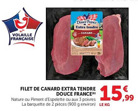 FILET DE CANARD EXTRA TENDRE DOUCE FRANCE(6)
