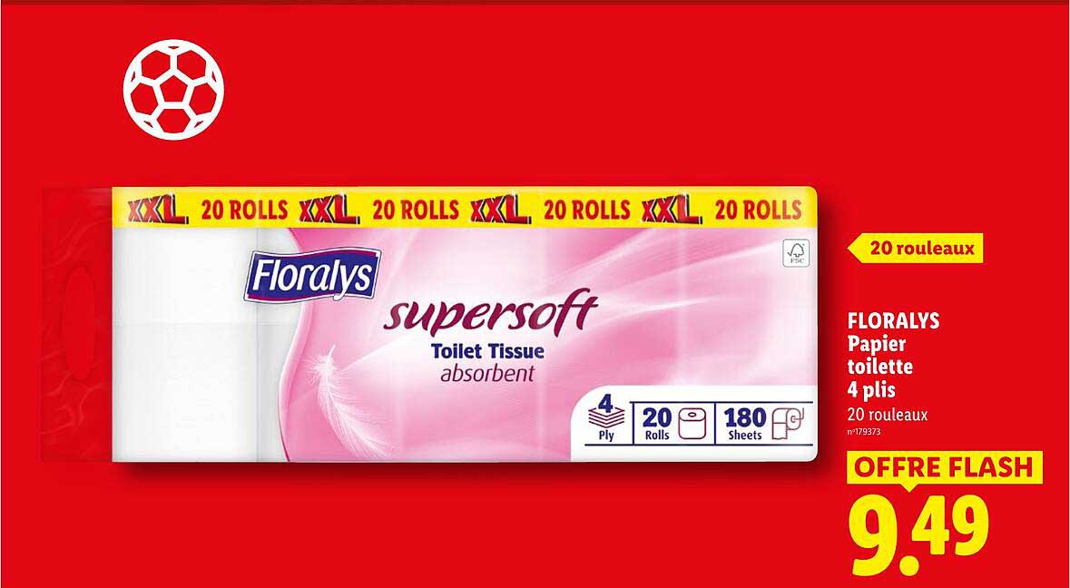 FLORALYS Papier toilette 4 plis