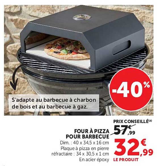 FOUR À PIZZA POUR BARBECUE