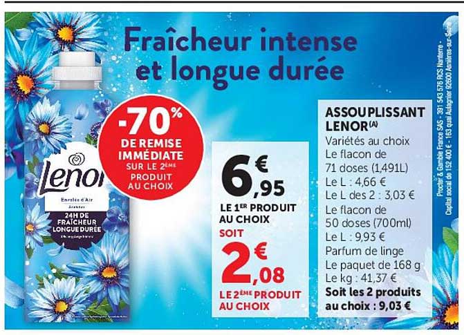 Fraîcheur intense et longue durée