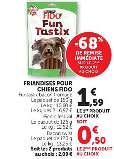 FRIANDISES POUR CHIENS FIDO Fun Tastix