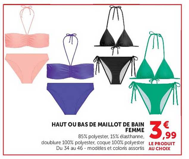 HAUT OU BAS DE MAILLOT DE BAIN FEMME