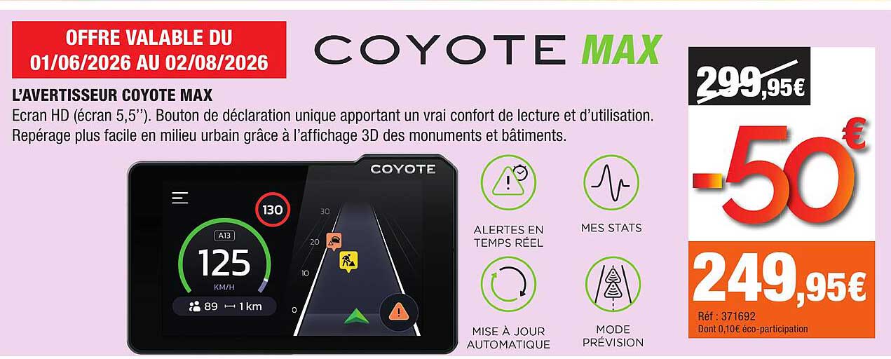 L’AVERTISSEUR COYOTE MAX
