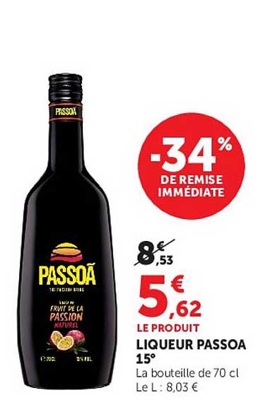 LIQUEUR PASSOA 15°
