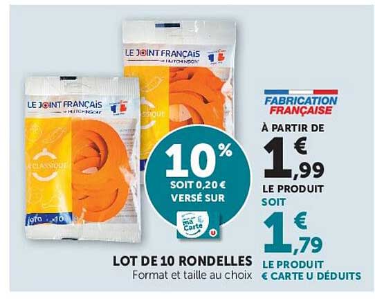 LOT DE 10 RONDELLES