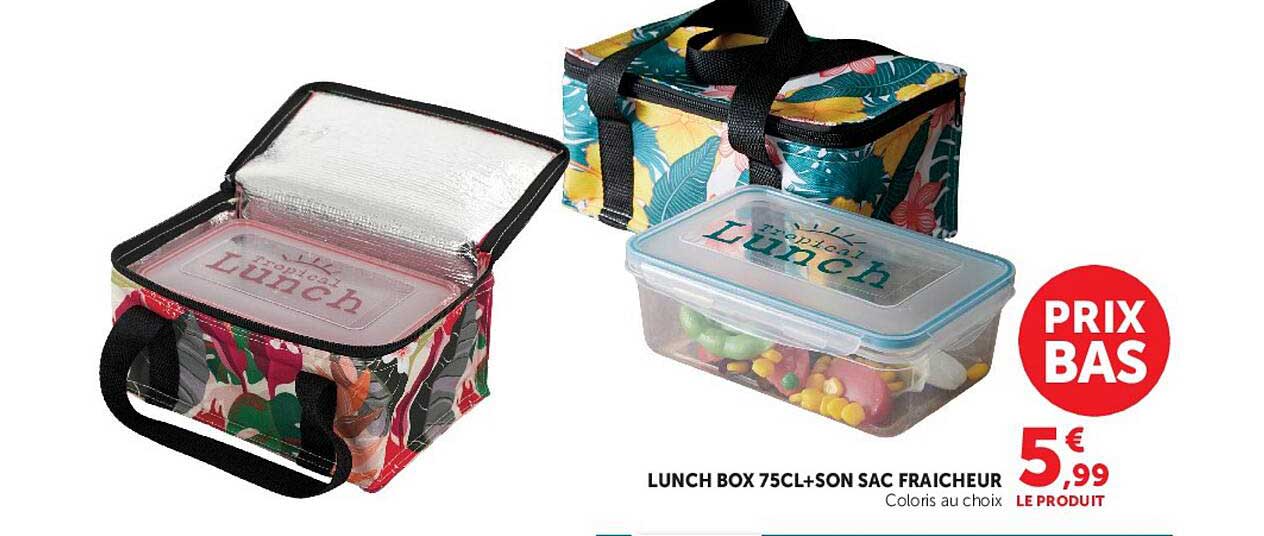 LUNCH BOX 75CL+SON SAC FRAICHEUR
