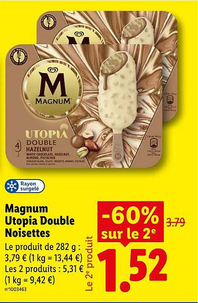 Magnum Utopia Double Noisettes