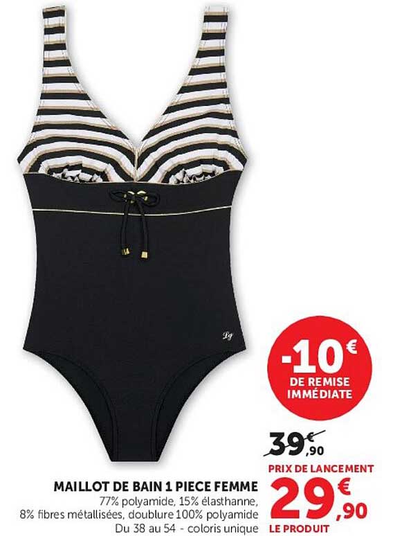 MAILLLOT DE BAIN 1 PIECE FEMME