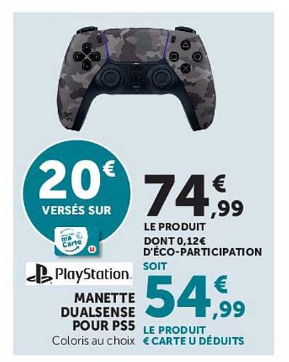MANETTE DUALSENSE POUR PS5