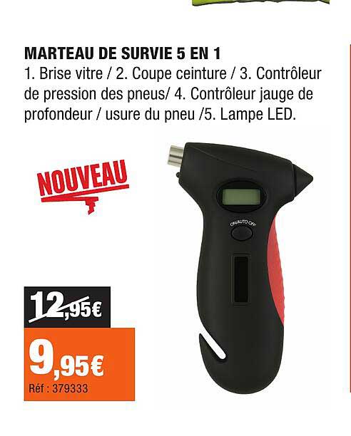 MARTEAU DE SURVIE 5 EN 1