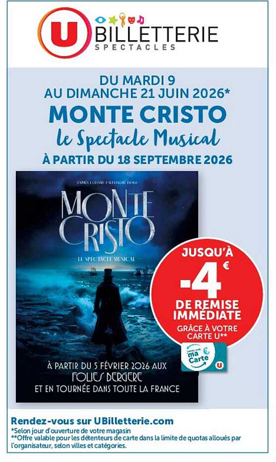 MONTE CRISTO le Spectacle Musical