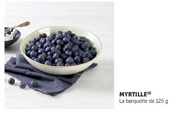 MYRTILLE(3) La barquette de 125 g