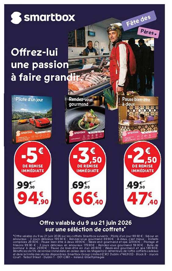 Offre valable du 9 au 21 juin 2026 sur une sélection de coffrets*