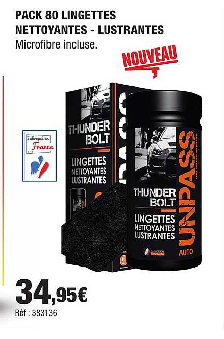 PACK 80 LINGETTES NETTOYANTES - LUSTRANTES