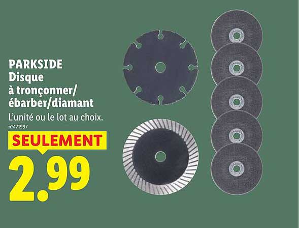 PARKSIDE Disque à tronçonner/ébarber/diamant