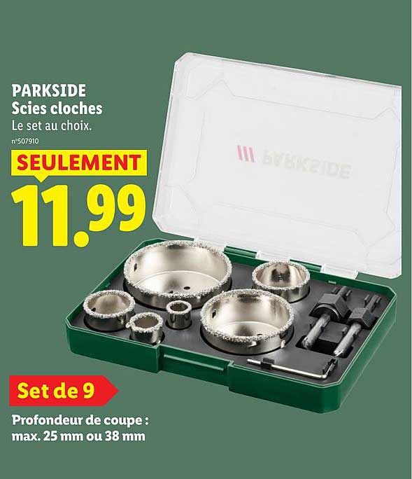PARKSIDE Scies cloches Le set au choix.