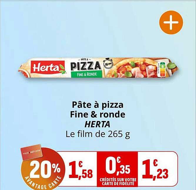 Pâte à pizza Fine & ronde HERTA Le film de 265 g