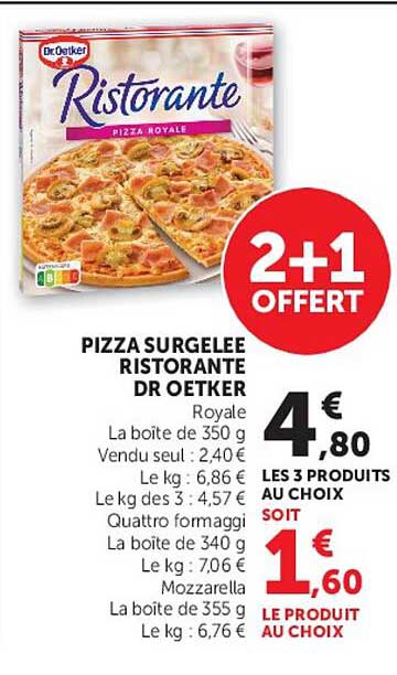 PIZZA SURGELÉE RISTORANTE DR OETKER