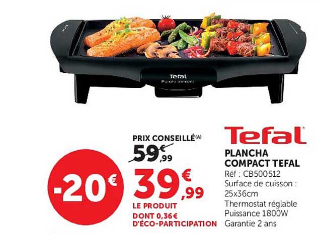 PLANCHA COMPACT TEFAL