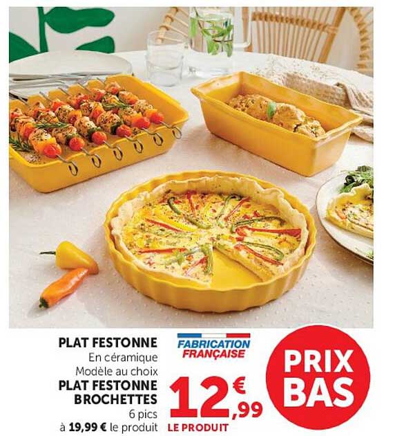 PLAT FESTONNE