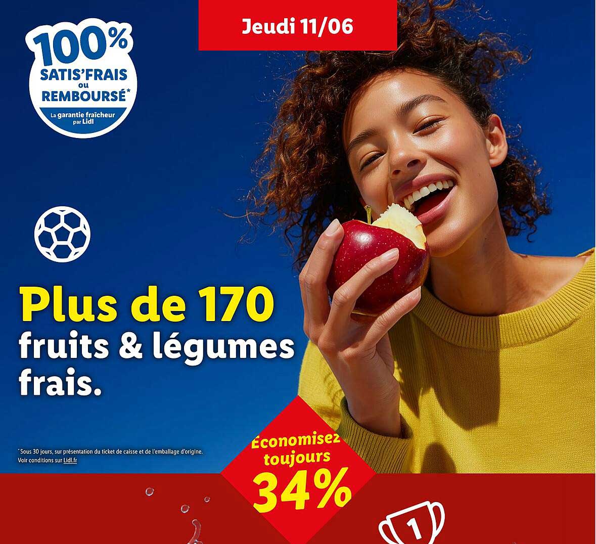 Plus de 170 fruits & légumes frais.