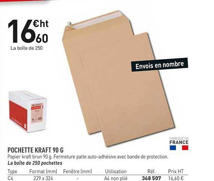 POCHETTE KRAFT 90 G