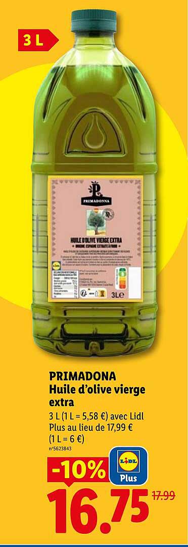 PRIMADONA Huile d’olive vierge extra