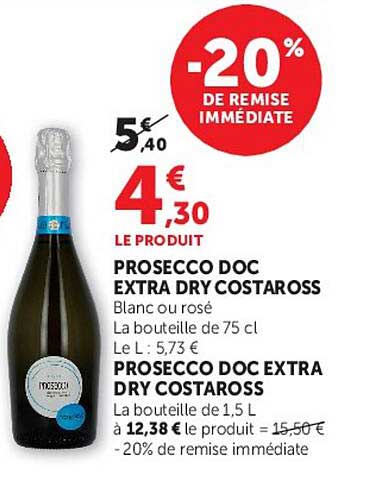 PROSECCO DOC EXTRA DRY COSTAROSS