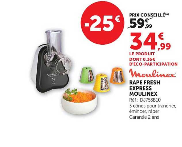 RAPE FRESH EXPRESS MOULINEX