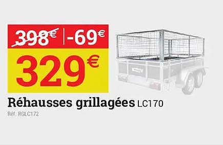 Réhausses grillagées LC170