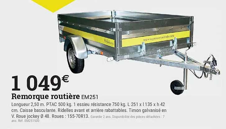 Remorque routière EM251