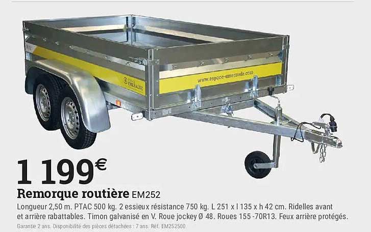 Remorque routière EM252