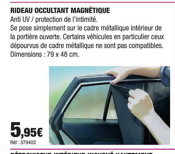 RIDEAU OCCULTANT MAGNÉTIQUE