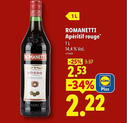 ROMANETTI Apéritif rouge*