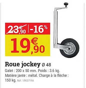 Roue jockey Ø 48