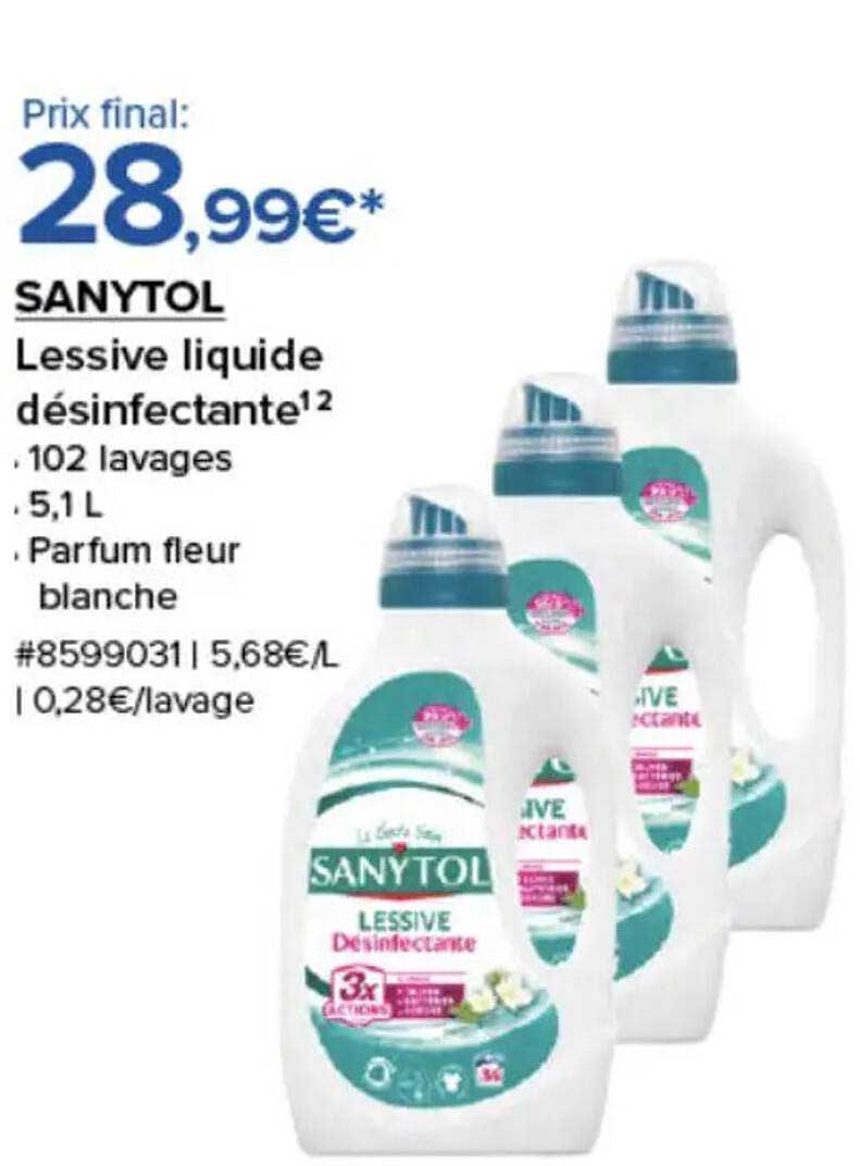 SANYTOL Lessive liquide désinfectante¹²