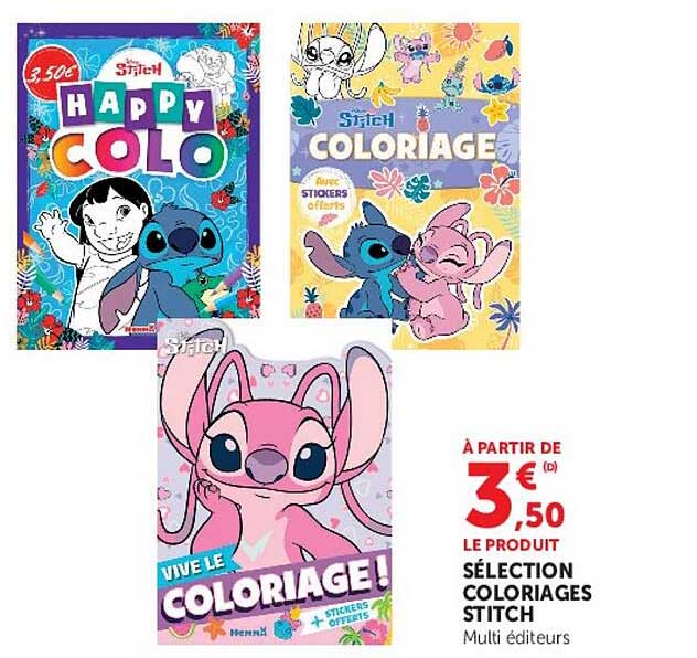 SELECTION COLORIAGES STITCH