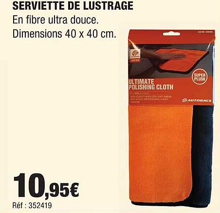 SERVIETTE DE LUSTRAGE